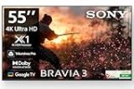 Sony BRAVIA 3 Series (55 inches) 4K Ultra HD AI Smart LED Google TV