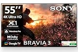 Sony BRAVIA 3 Series (55 inches) 4K Ultra HD AI Smart LED Google TV