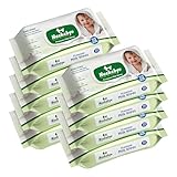Hushabye Premium Milk Baby Wipes with lid 648pcs, Pack of 9