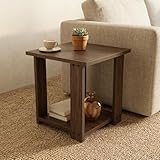 DFC Element Aura Side Table Walnut Brown Finish