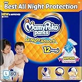 Mamypoko Pant Style Baby Diapers Large Size, 80 Count