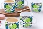 Larah by BOROSIL Forest Opalware Mug, Set of 12 Tea/Coffee Mugs, 180 ml Each