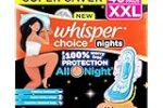 Whisper Choice Nights, 40 XXL Pads
