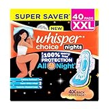 Whisper Choice Nights, 40 XXL Pads