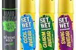 Set Wet Deodorant Spray Perfume for Men, (150ml Pack of 3) & Set Wet Hair Spray 200ml