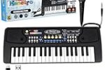 Wembley Kids Piano with Mic – Rechargeable & Portable Electronic Keyboard