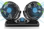 AUTO SNAP Car Fan 12 Volt High Speed Car Cooler 12 Volt DC