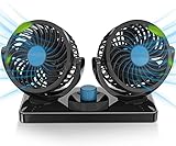 AUTO SNAP Car Fan 12 Volt High Speed Car Cooler 12 Volt DC