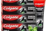 Colgate Charcoal Clean Black Gel whitening Toothpaste, 480 gm (120g x 4)