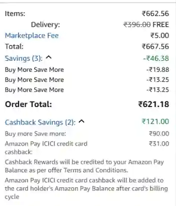 Amazon buy more, save more cashback offer