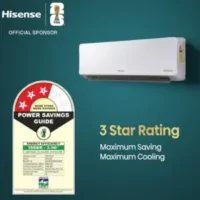 Hisense 1.5 Ton Inverter Split AC (Copper）3 star