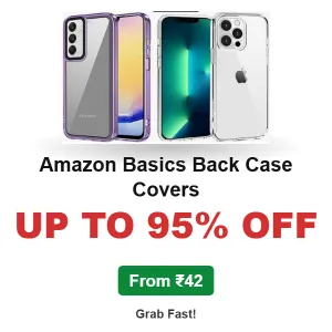 Amazon Basics Back Case Covers Up to 95% OFF From ₹42