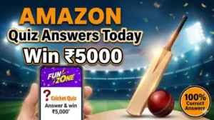 Amazon Cricket Quiz With Answers – Win ₹5000 Amazon Pay