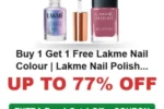 Buy 1 Get 1 Free Lakme Nail Colour | Lakme Nail Polish BOGO Offer