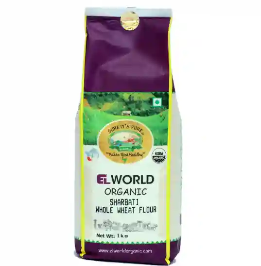 Elworld Agro Whole Sharbati Wheat Flour 1Kg
