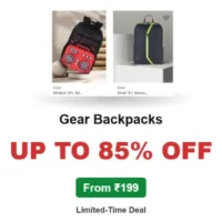 Gear Backpacks Up to 85% OFF From ₹199