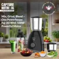 Havells Capture Black 500W Mixer Grinder