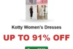 Kotty Women’s Dresses Up to 91% OFF From ₹250