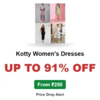 Kotty Women’s Dresses Up to 91% OFF From ₹250