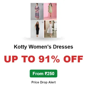 Kotty Women’s Dresses Up to 91% OFF From ₹250