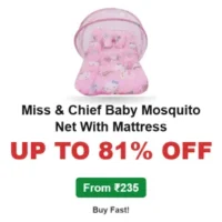 Miss & Chief Baby Mosquito Net With Mattress Up to 81% OFF From ₹235