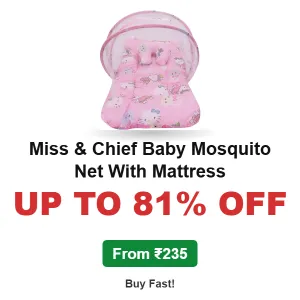 Miss & Chief Baby Mosquito Net With Mattress Up to 81% OFF From ₹235