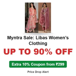Myntra Sale: Libas Women’s Clothing Up to 90% Off + Extra 10% Coupon from ₹299