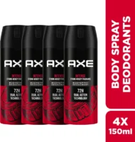 AXE intense Body Spray – For Men (150 ml, Pack of 4)