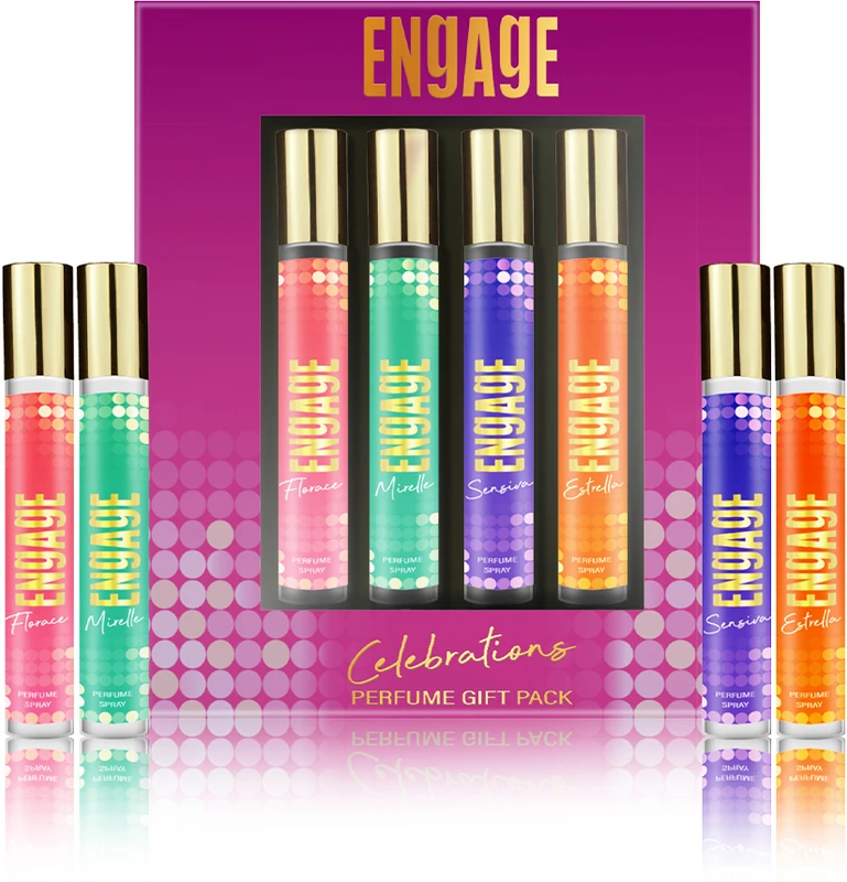 Engage Gift Set Celebrations Perfume Spray (25mlx4) Perfume