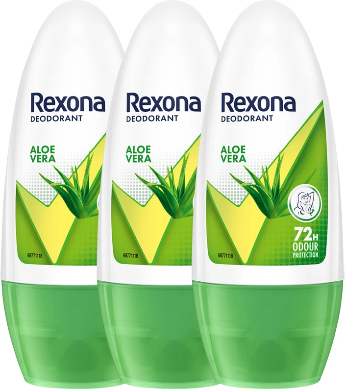 Rexona Aloe Vera Underarm Roll On Deodorant (150 ml, Pack of 3)