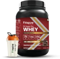 Fitspire Fit Super Pro Whey Protein with Shaker(907 g, Chocolate)