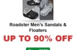 Roadster Men’s Sandals & Floaters Up to 90% OFF From ₹267