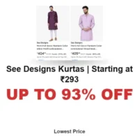 Up to 93% Off on See Designs Kurtas | Starting at ₹293