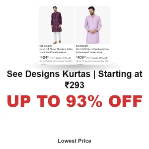 Up to 93% Off on See Designs Kurtas | Starting at ₹293