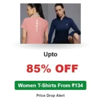 Upto 85% OFF Women T-Shirts From ₹134
