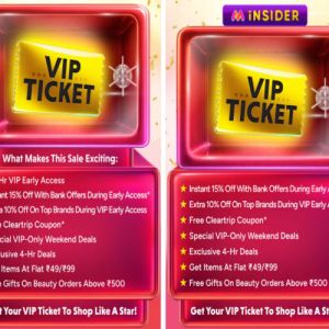 Myntra VIP Pass Offers