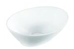 BonKaso White Ceramic Tabletop Wash Basin – Oval Shape