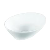 BonKaso White Ceramic Tabletop Wash Basin – Oval Shape