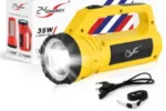 24 ENERGY Duo Hand Torch Light Torch (Yellow, 19 cm, Rechargeable)