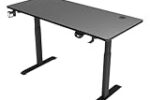 Homeland Gaming Table-Y100 is an electric height adjustable engineered wood table desk