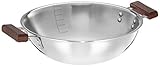 Amazon Brand – Solimo Stainless Steel & Aluminium Triply Kadhai, 26cm, Silver