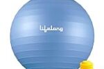 Lifelong 55cm Gym Ball w/Foot Pump