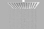 BonKaso Square Slim Rain Shower Head 12 Inch – Stainless Steel, Chrome Finish