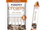 Purepet Creamy Lickable Cat Treats 375g (5 x 75g) |