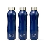 SOLARA Stainless Steel Water Bottle 1 Litre (Pack of 3)