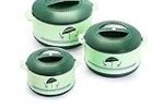 Cello Chef Casserole Gift Set, 3-Pieces, Green,Plastic