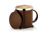Black Olive Coffee Mug With Lid And Handle (200 ML)