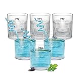 Treo by Milton Elix Juice Tumbler I Premium Glass Set of 6 for 230 ml