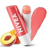 NIVEA Lip Balm, Fruity Peach Shine,4.8 g