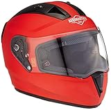 Steelbird SA-1 Aeronautics Full Face Helmet with Plain Visor (Matt Red, M)